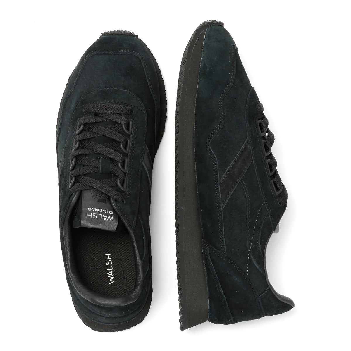 Walsh Ensign Leather Men's Black Sneakers