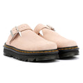 Dr. Martens Zebzag EH Suede Women's Powder Pink Mules
