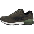 Hi-Tec Silver Shadow PU Suede/Synthetic Men's Dark Olive Lace-Up Shoes