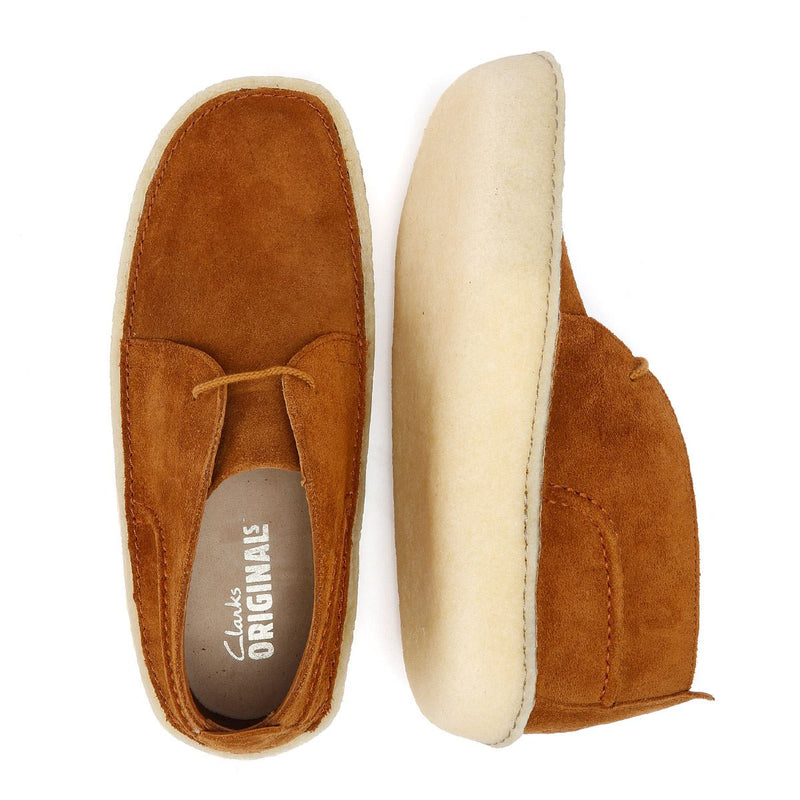 Clarks Originals Desert Rain Suede Men's Dark Cola Boots