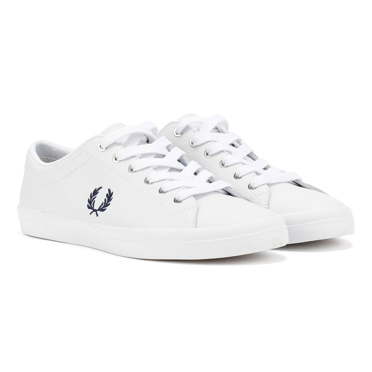 Fred Perry Baseline Leather Men's White/Navy Sneakers