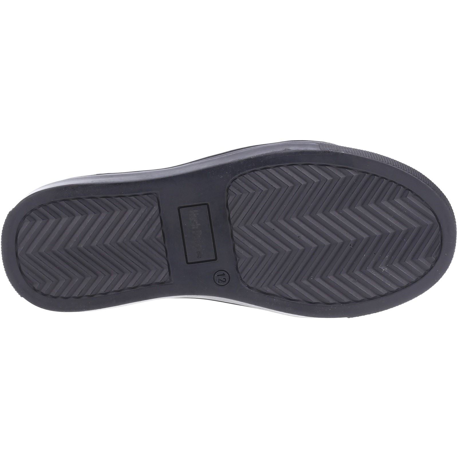 Hush Puppies Sam Senior Leather Boy's Black Lace-Up Shoes