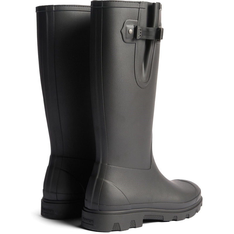 Hunter Field Downpour Adjustable Boot Rubber Men's Black Wellington Boots