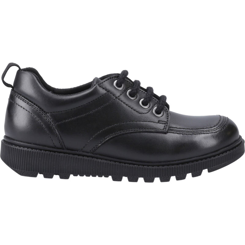 Hush Puppies Keeley Leather Girls's Black Lace-Up Shoes