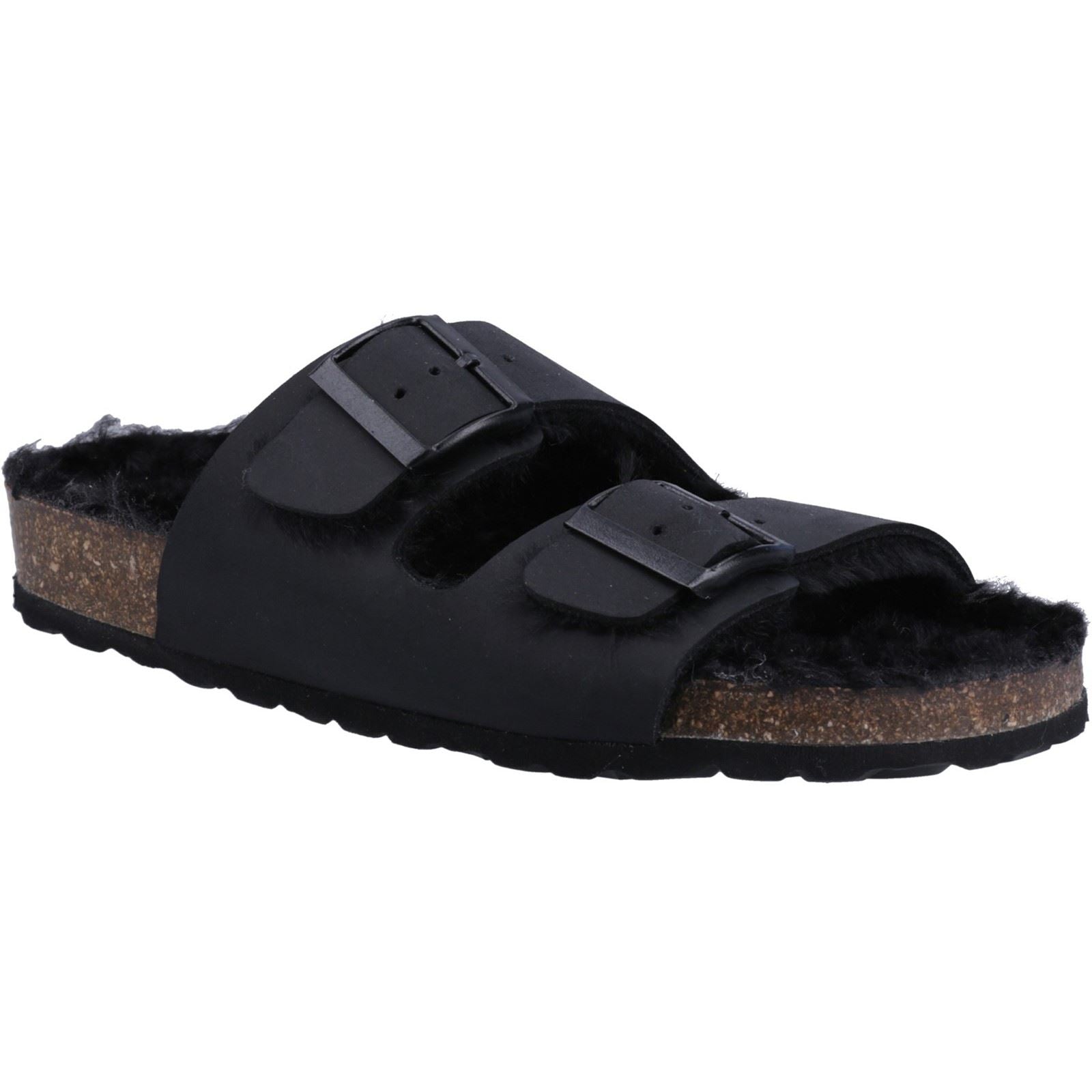 Hush Puppies Jessie Leather Women's Black Sandals
