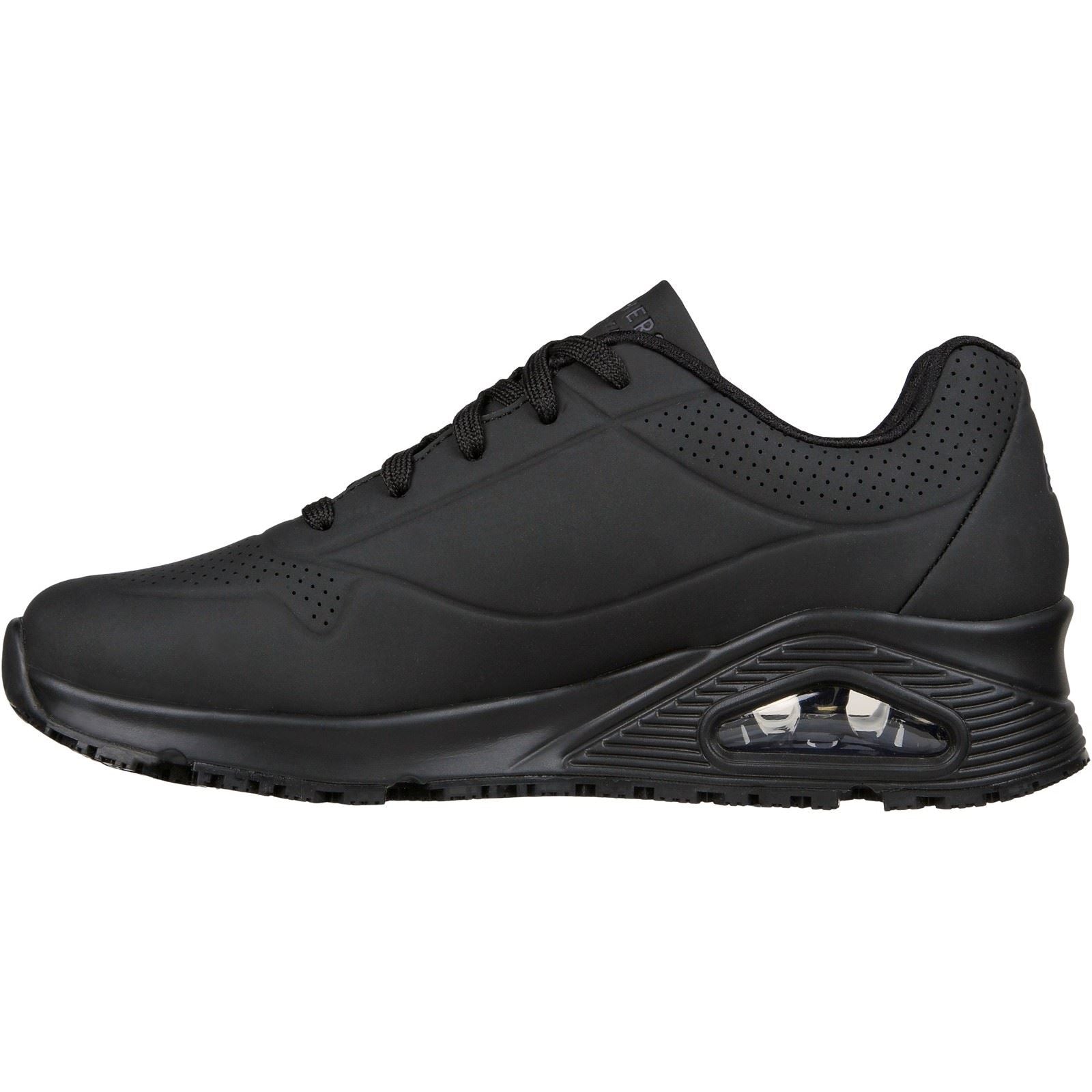 Skechers Workwear Work Relaxed Fit: Uno SR Women's Black Safety Sneakers