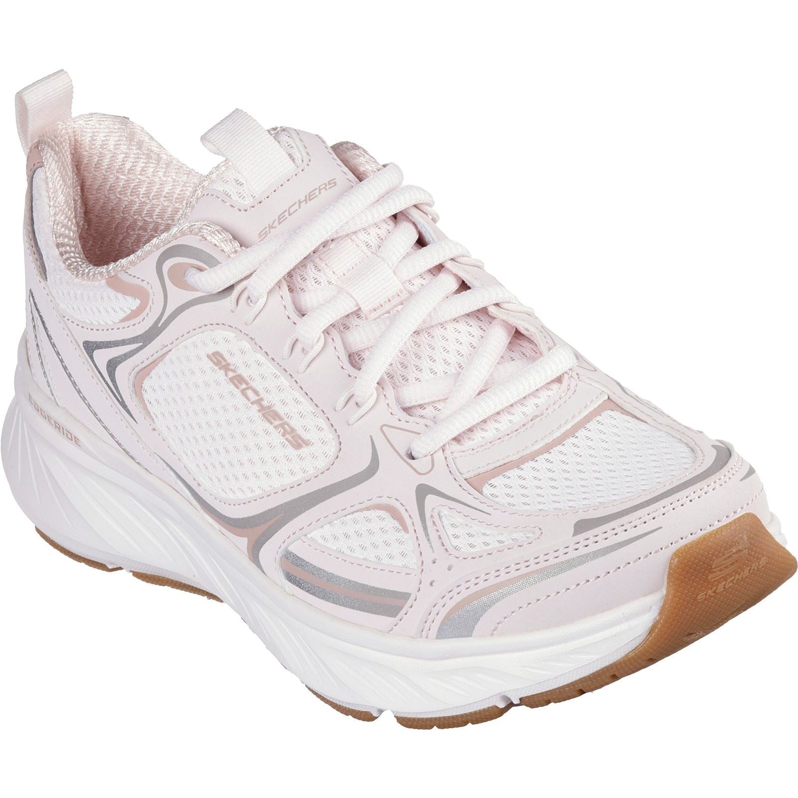 Skechers Edgeride Silver Eclipse Synthetic Women's Pink Sneakers