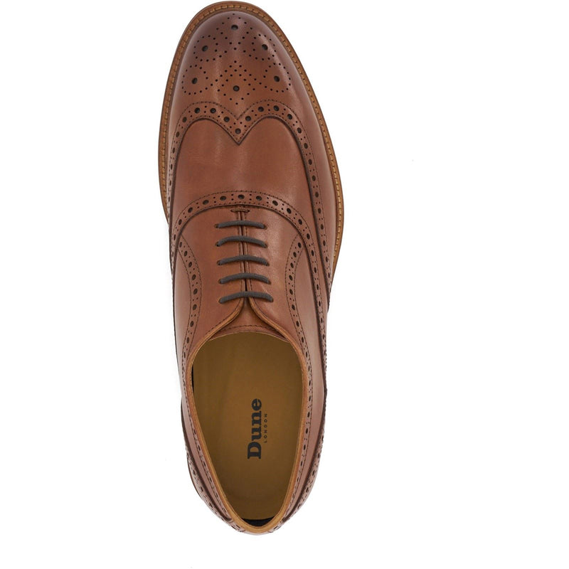 Dune Solihull Leather Men's Tan Brogues Shoes