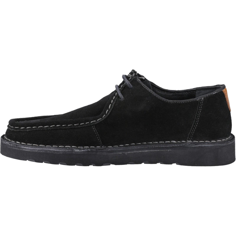 Hush Puppies Otis Suede Men's Black Lace-Up Shoes