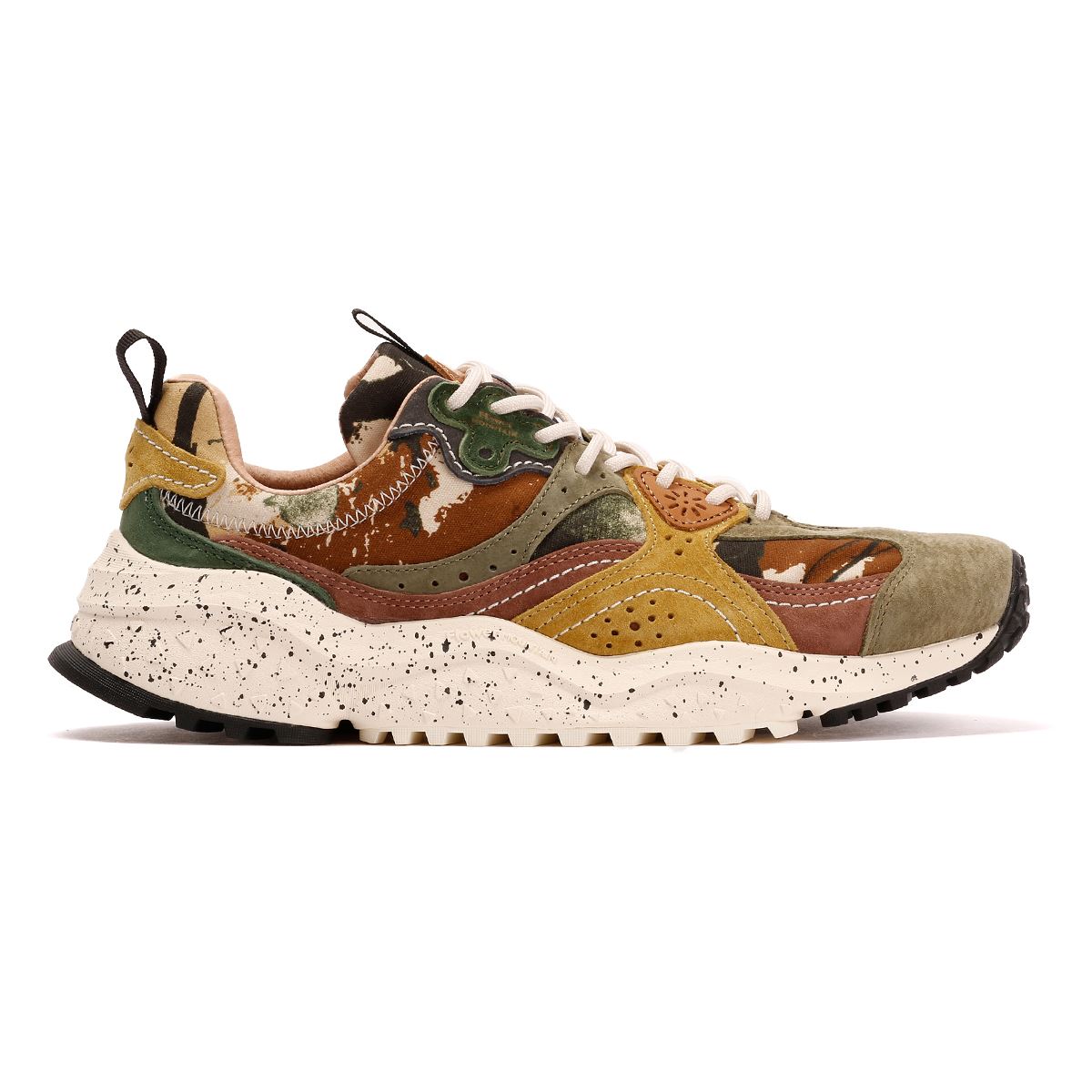 Flower Mountain Wave Suede Men's Camouflage Sneakers