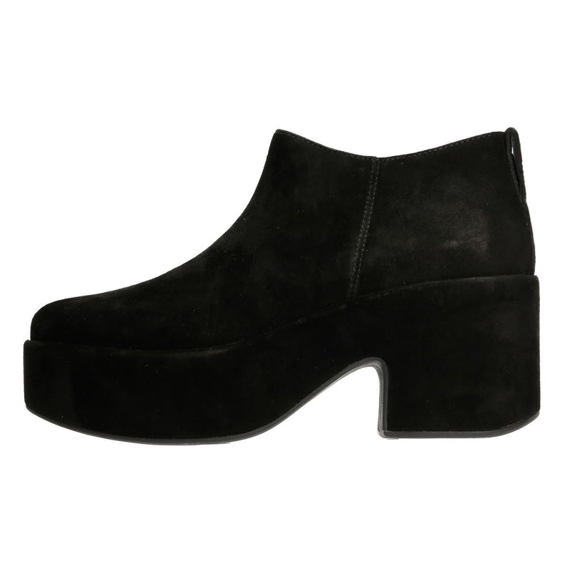 FitFlop Platfforms Heeled Short Suede Women's Black Boots