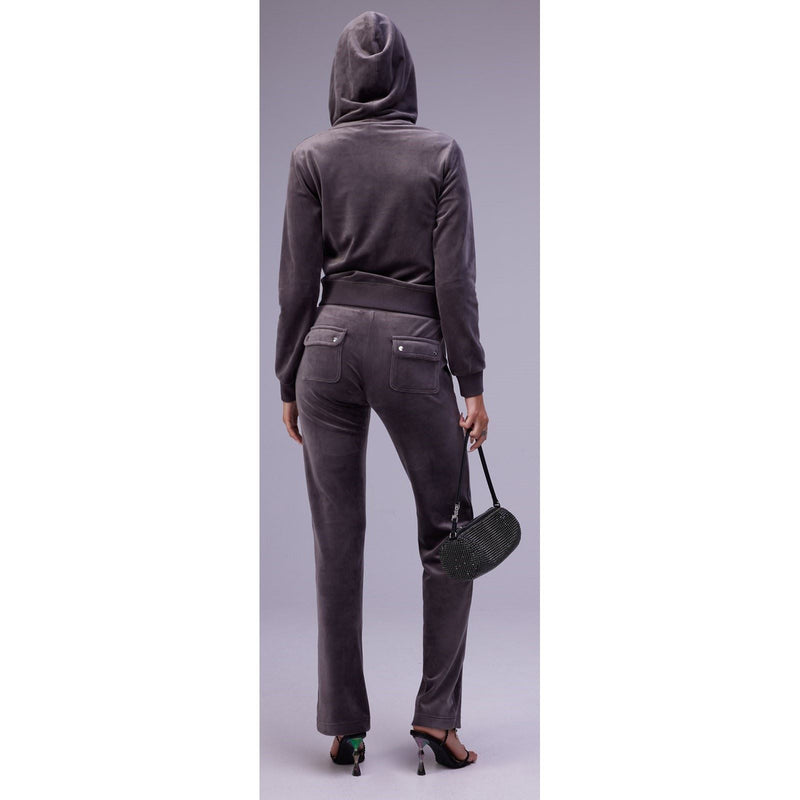 Juicy Couture Robertson Classic Jacket Synthetic Women's Grey Hooded Sweatshirt