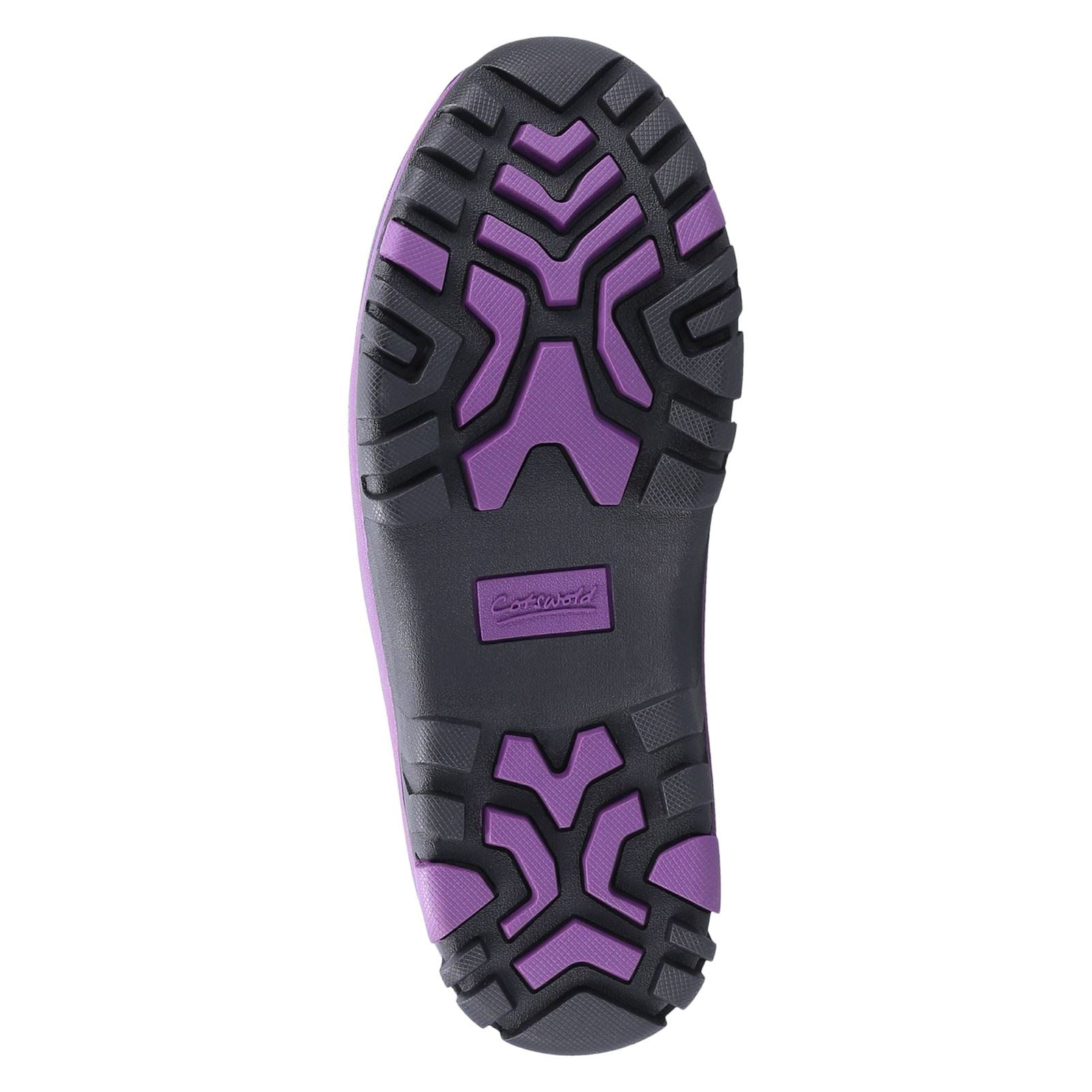 Cotswold Blaze Synthetic Women's Purple Wellington Boots