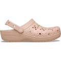 Crocs Classic Floral Cut Out Thermoplastic Pink Caramel Clogs
