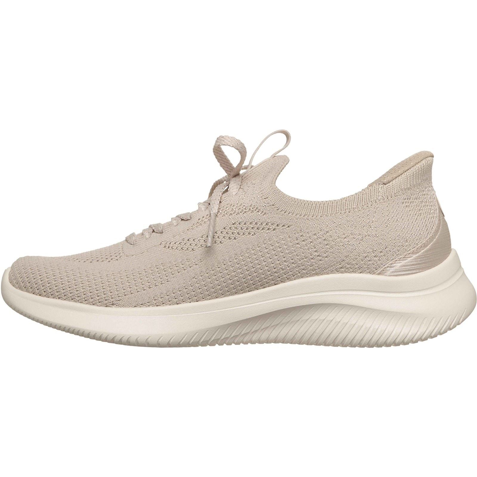 Skechers Ultra Flex 4.0 Textile Women's Natural Standard Trainers