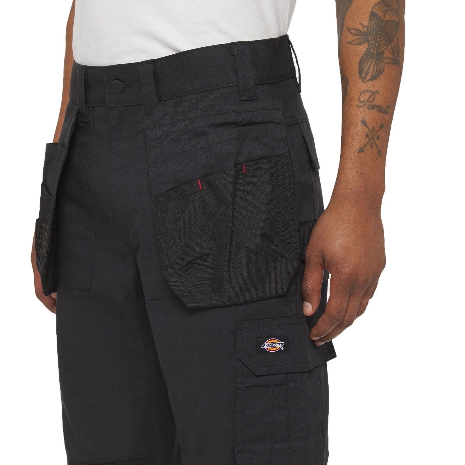 Dickies Multi Pocket Utility Synthetic Men's Black Work Trousers