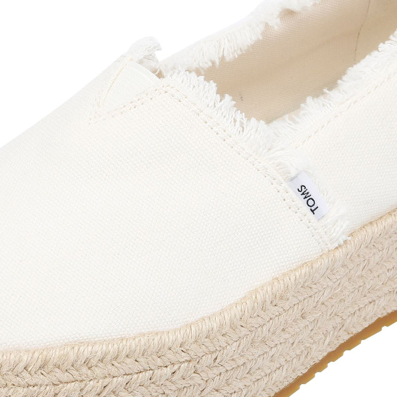 TOMS Valencia Canvas Women's White Espadrilles
