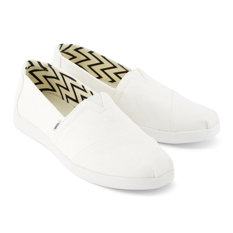 TOMS Alpargata Plus 100% Cotton Women's White Espadrilles