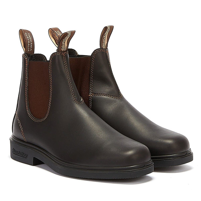 Blundstone Chelsea Dress Stout Brown Boots – Tower-London.US