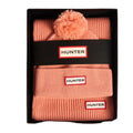 Hunter Arrinay Ribbed Pom Beanie/Scarf Box Set Unisex Adults Terracotta Hat & Scarf Set - One Size