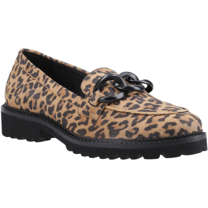Hush Puppies Gianna Leather Women's Leopard Loafers