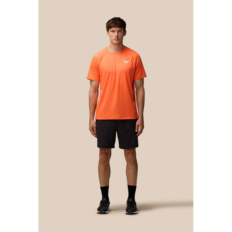 Castore Adapt Training T-Shirt Polyester Men's Orange Activewear T-Shirts