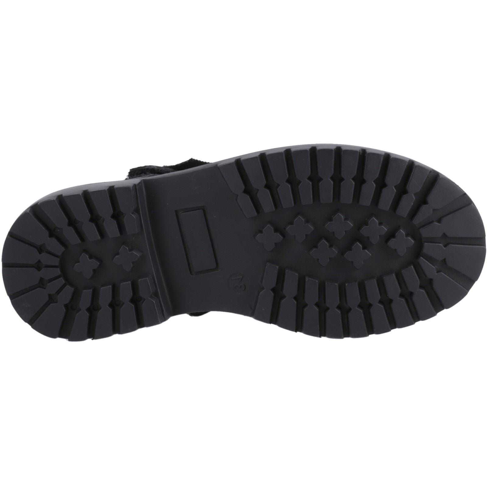 Hush Puppies Astrid Bow Leather Girls's Black Shoes