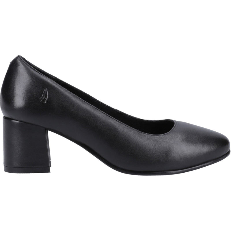 Hush Puppies Anna Wide Leather Women's Black Heels