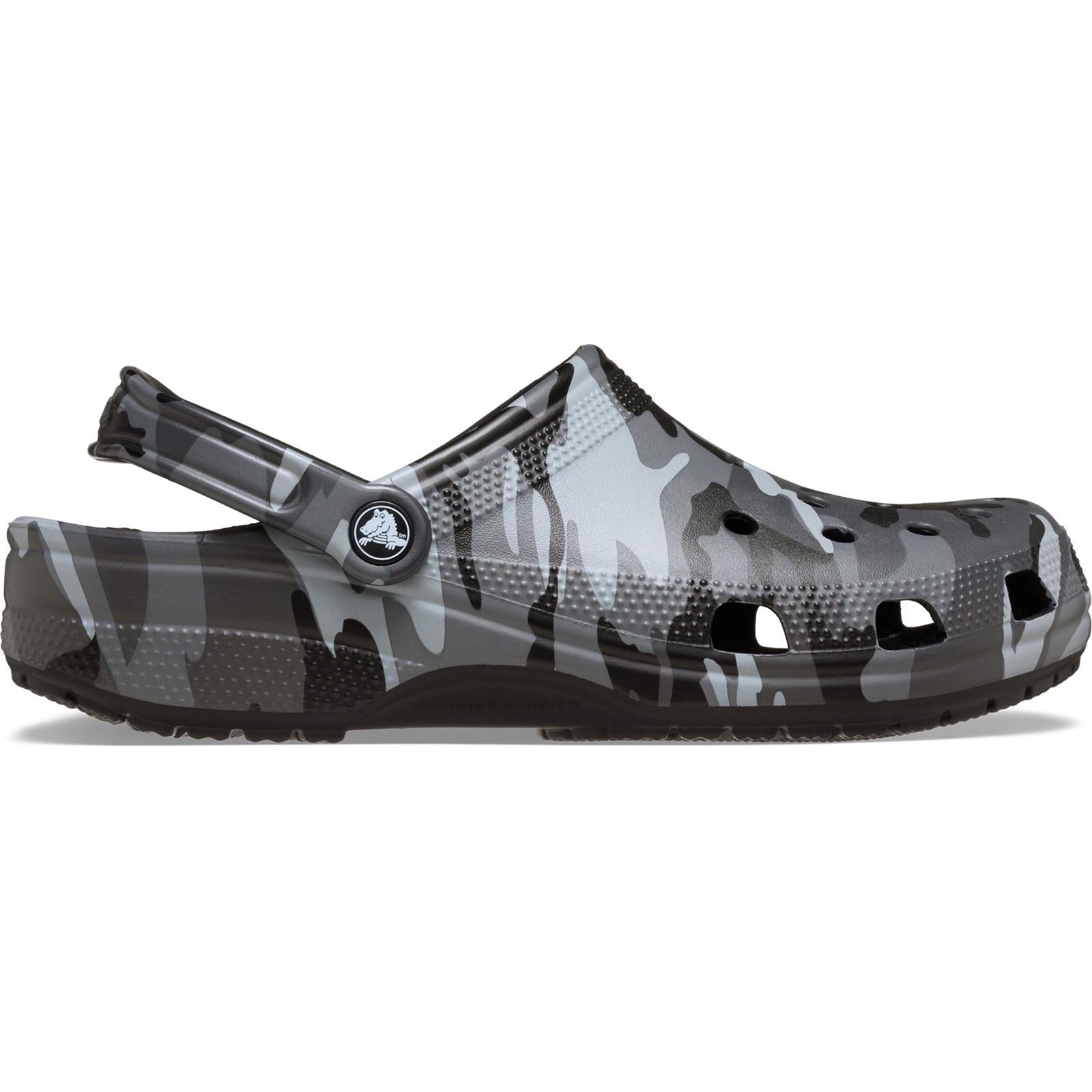 Crocs Classic Camouflage Thermoplastic Women's Black/Slate Grey Sandals
