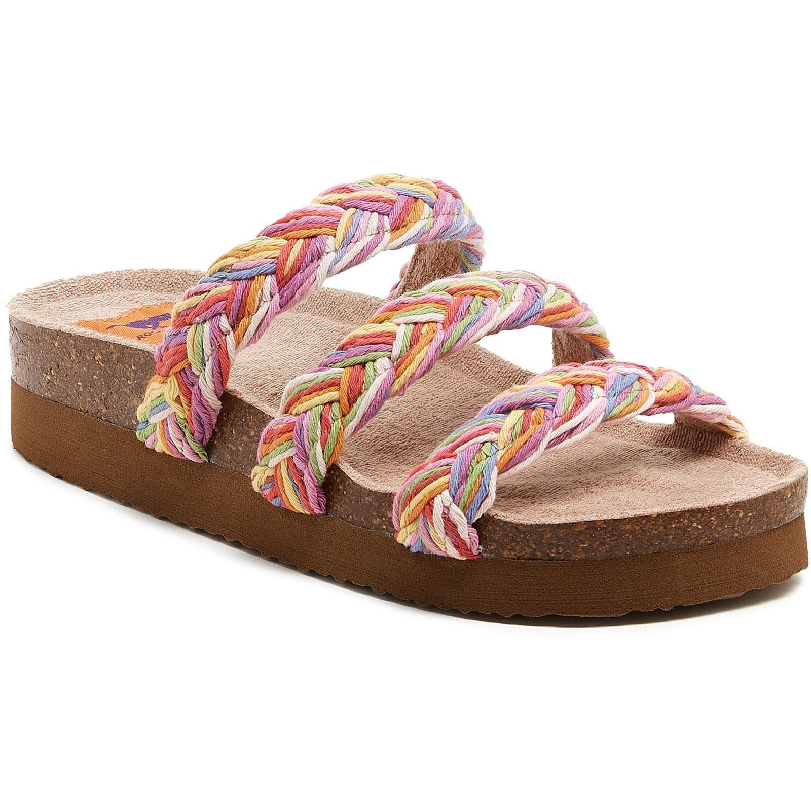 Rocket Dog Ashley String Braid Cotton Women's Rainbow Sandals