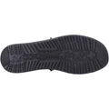 HEYDUDE Wally Canvas 100% Cotton Men's Black Boat Shoes