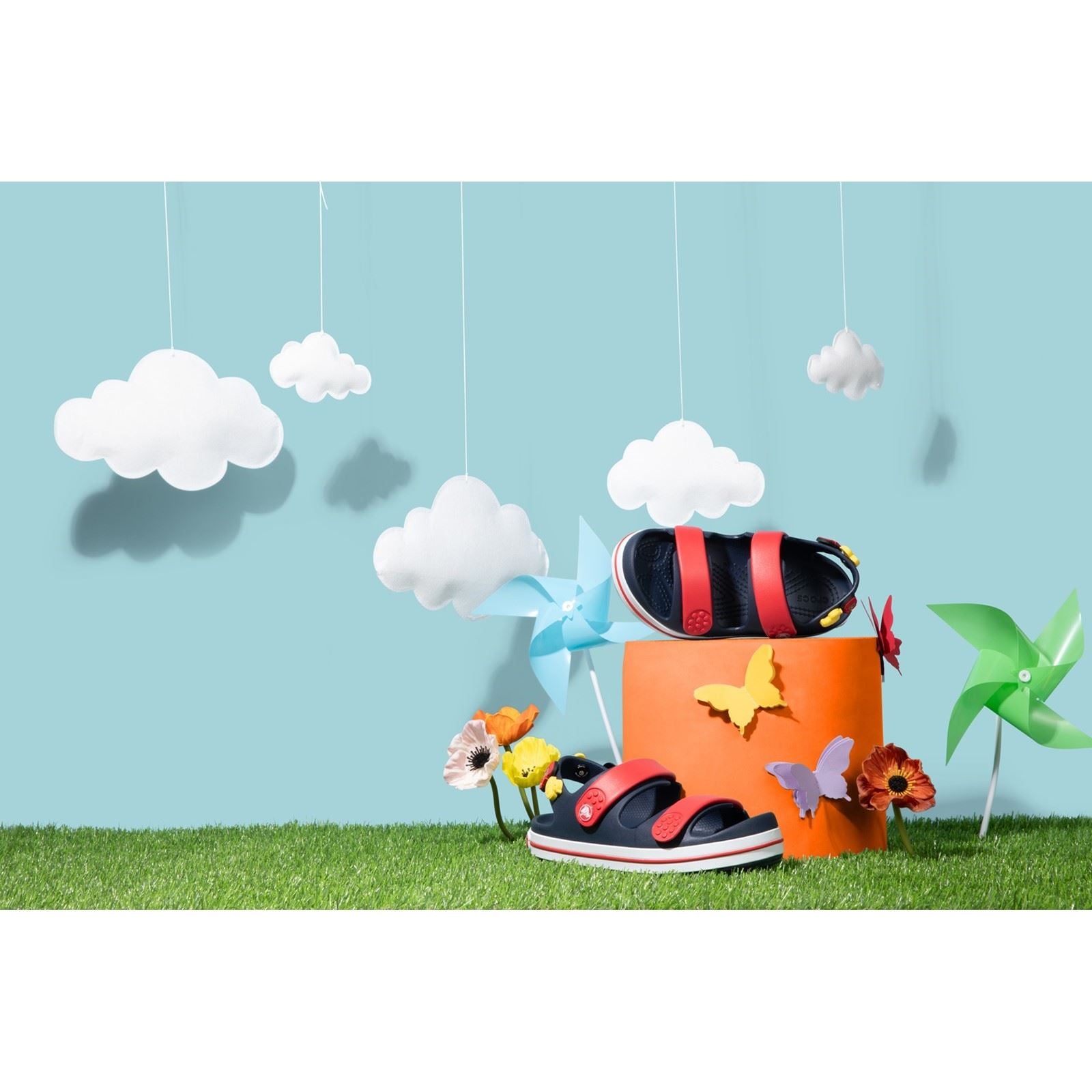 Crocs Crocband Play Synthetic Navy/Varsity Red Sandals