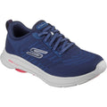Skechers GO Walk 8 Day Textile Men's Navy/Red Standard Trainers