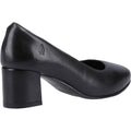 Hush Puppies Anna Wide Leather Women's Black Heels