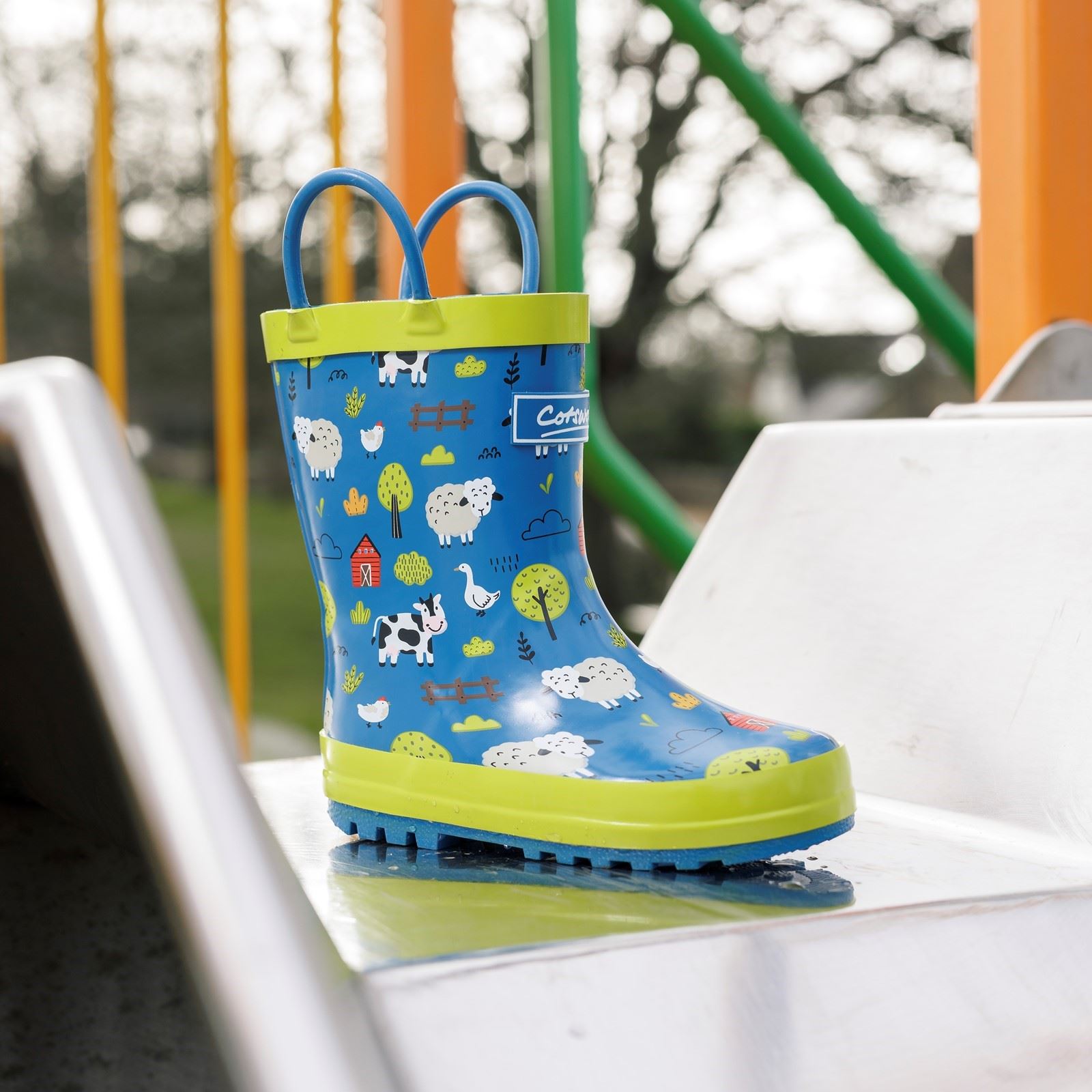 Cotswold Puddle Rubber Kid's Farm Wellington Boots