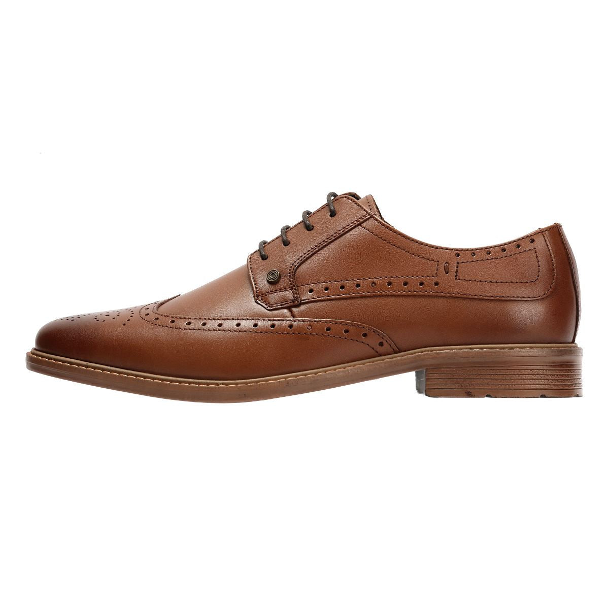 Lambretta Stockton Leather Men's Tan Lace-Up Shoes