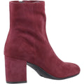 Hush Puppies Octavia Suede Women's Bordeaux Heeled Ankle Boots