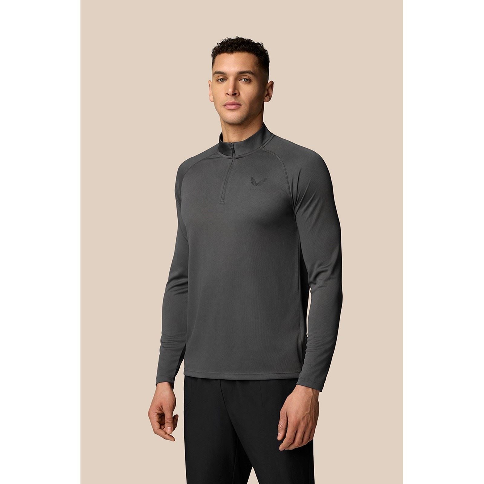 Castore Adapt Training 1/4 Zip Top Synthetic Men's Grey