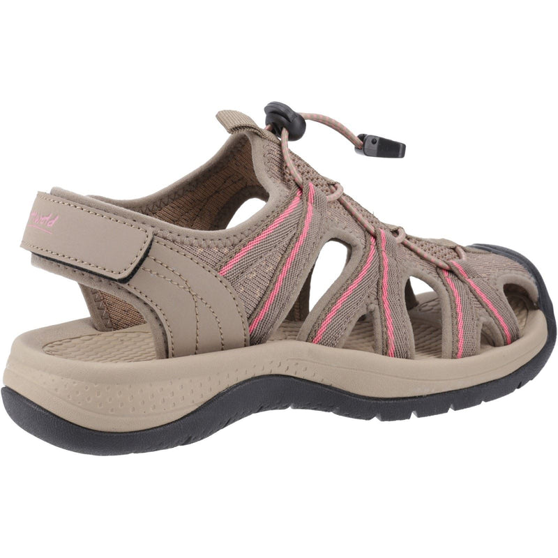 Cotswold Upton Women's Taupe/Pink Sandals