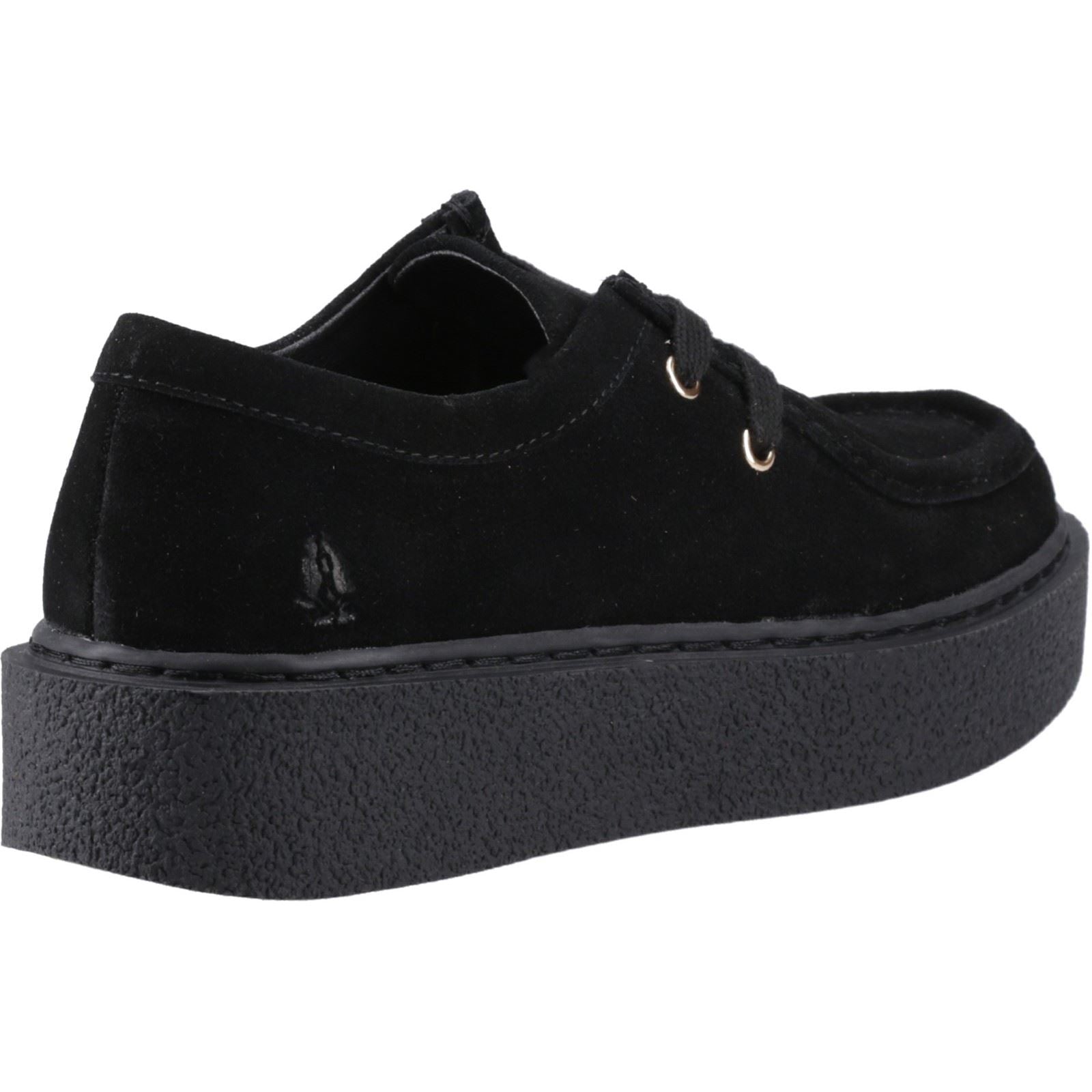 Hush Puppies Bridie Suede Leather Women's Black Moccasins Shoes