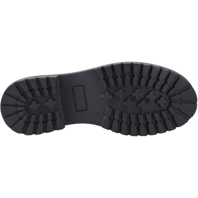 Hush Puppies Aubrey Lace Up Snr Leather Girls's Black Derby Shoes