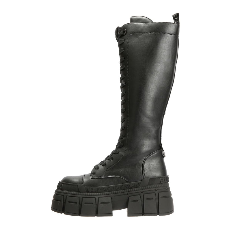 Buffalo Gospher Lace Up High Women's Black Boots