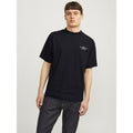 Jack & Jones Chad Branding Cotton Men's Black T-Shirt