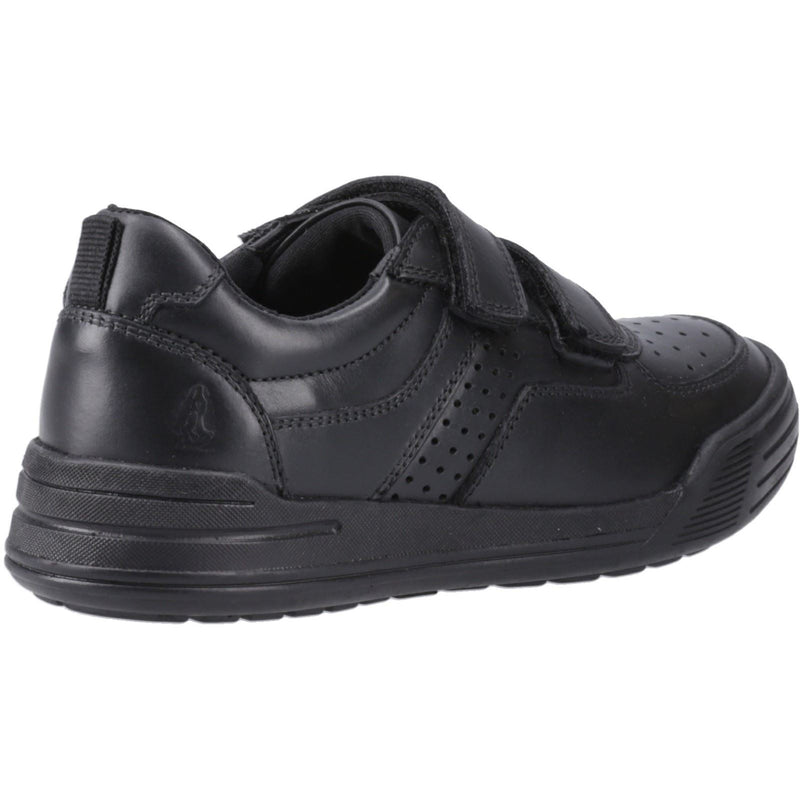Hush Puppies Sully Leather Boys's Black Shoes