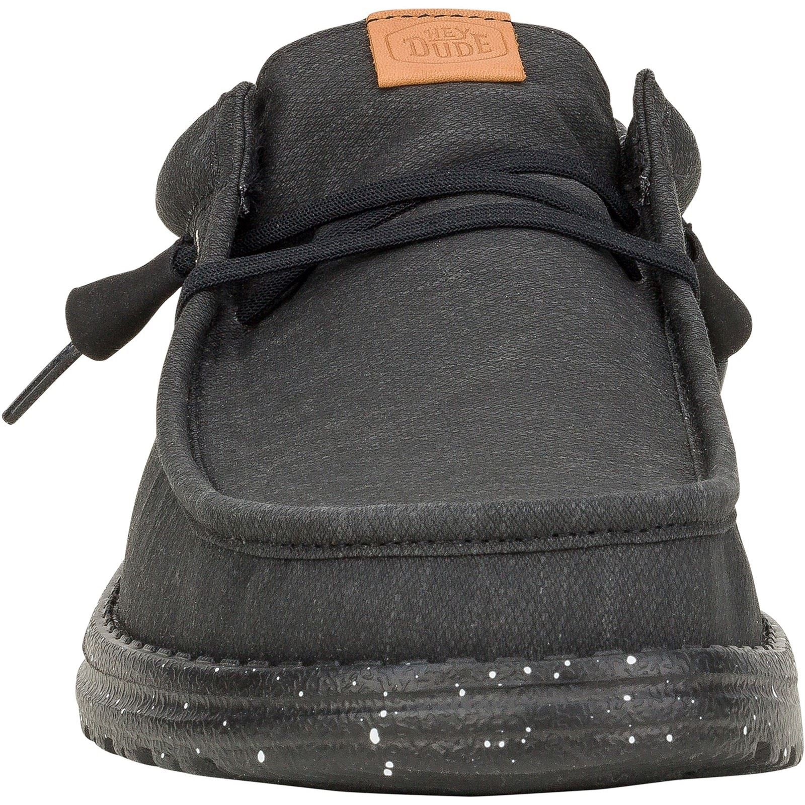 HEYDUDE Wally Elevated Basics Canvas Men's Black Shoes