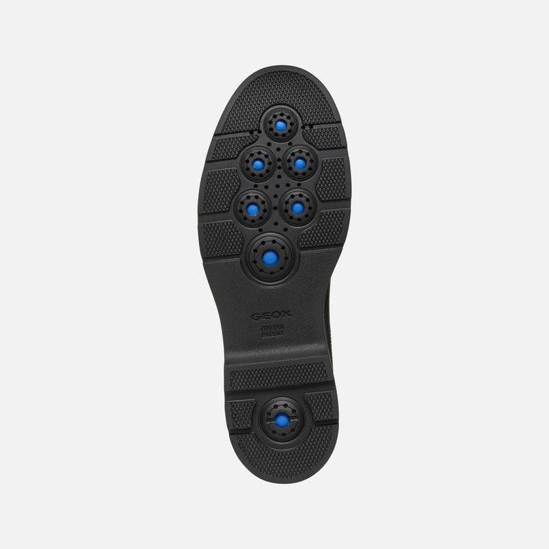 Geox Spherica EC1 C Tumble Leather Men's Black Boots
