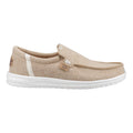 HEYDUDE Mikka Jute Linen Men's Irish Cream Moccasins Shoes