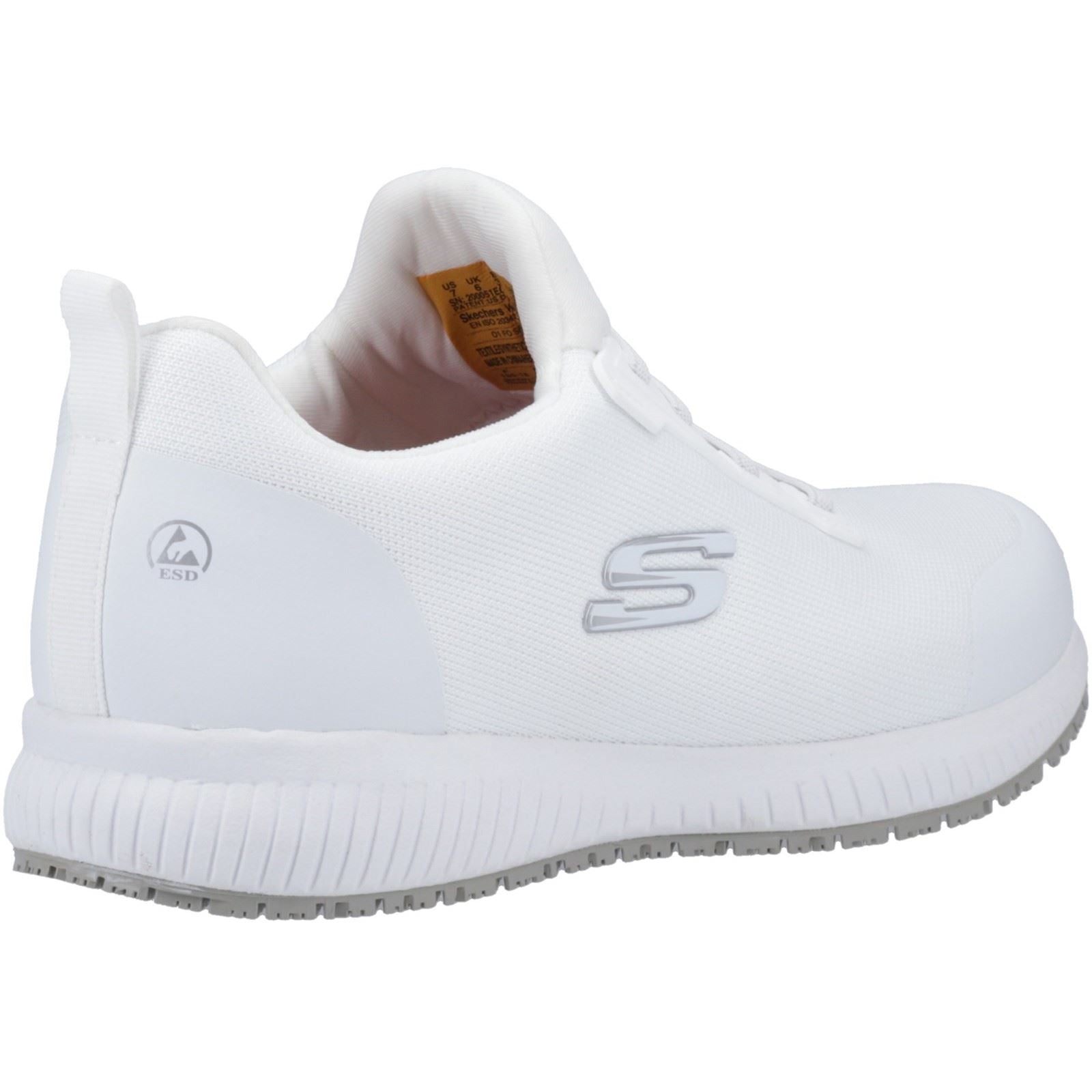 Skechers Workwear Squad SR Myton Textile Men's White Safety Sneakers