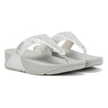 FitFlop Lulu Crystal Mix Women's Silver Sandals