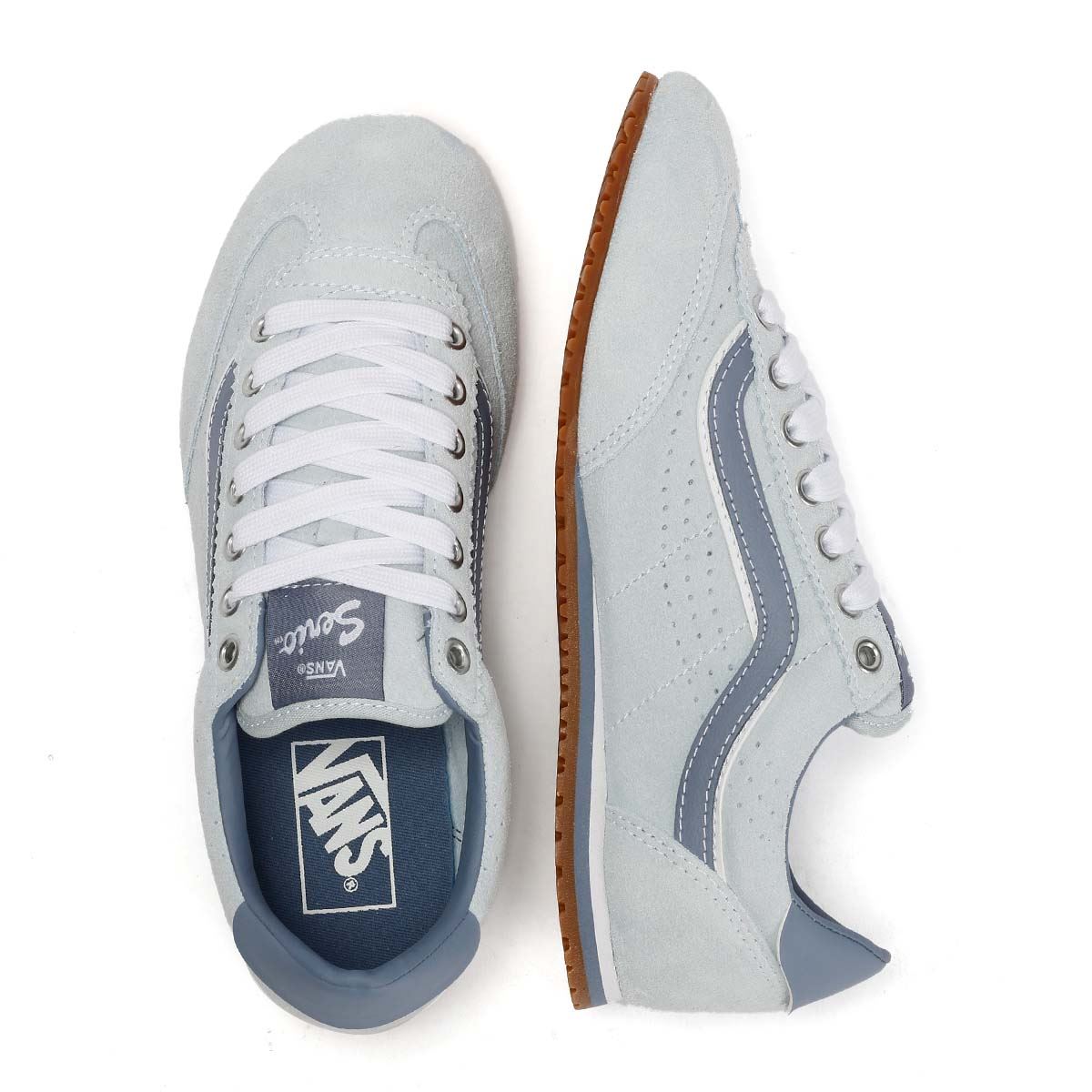 Vans Super Lowpro Suede Women's Light Blue Sneakers